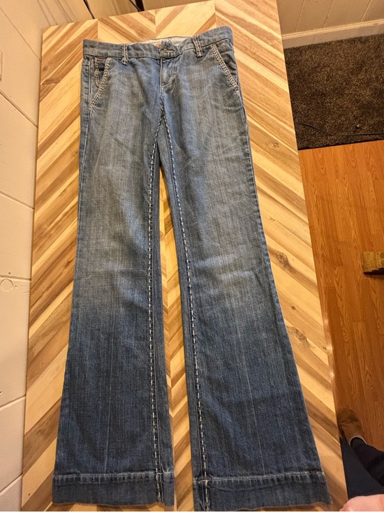 Joe's Jeans Denim - Joe's Jeans Faded Blue Wide-Leg Flare Jeans